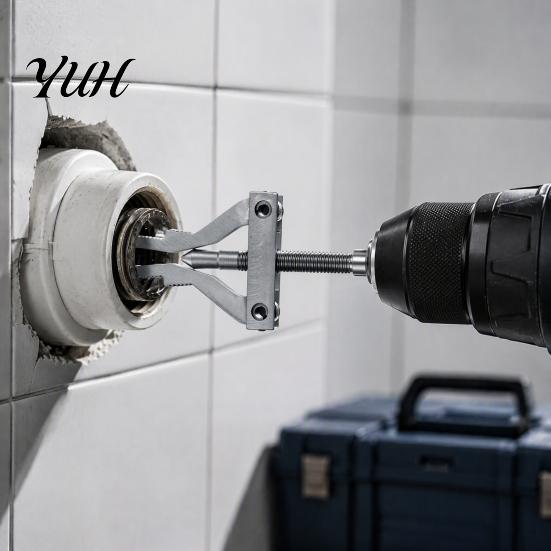 Extractor for 1/2 3/4 And 1 Inch Pipes Broken Pipe Tool Pipes, Versatile Heavy Duty Damaged Thread Remover, Hex Shank Repair Impact Drills Hand Tools