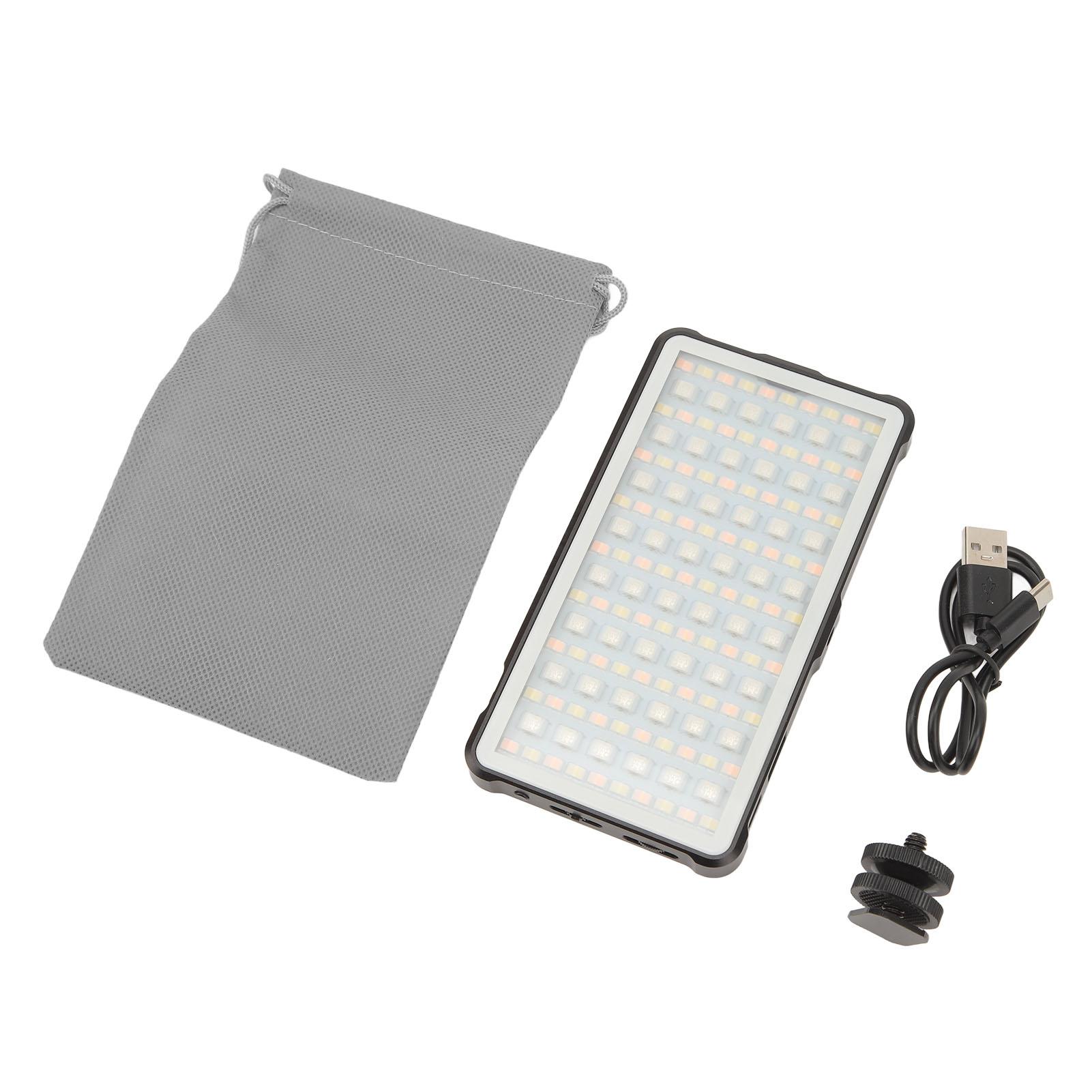 

RGB видеосвет портативный полноцветный перезаряжаемый светодиодный световой пульт для камеры для видеоблогов