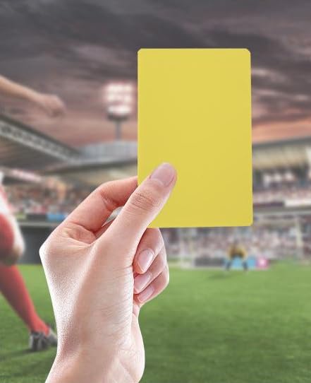 Fußballschiedsrichterkarte Schiedsrichterzubehör Verwarnungskarte Fußball Rote Karte