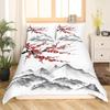 Erosebridal Kids Camping Bedding Set Twin Size Happy Camping Comforter Cover for Boys Girls Western Rustic Farmhouse Style Duvet Cover Vinta