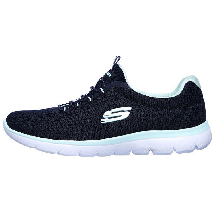 Skechers Summits Series Fabric Mesh Sport Comfort Low Top Casual Shoes Women sneakers Blue 12980-NVAQ 36