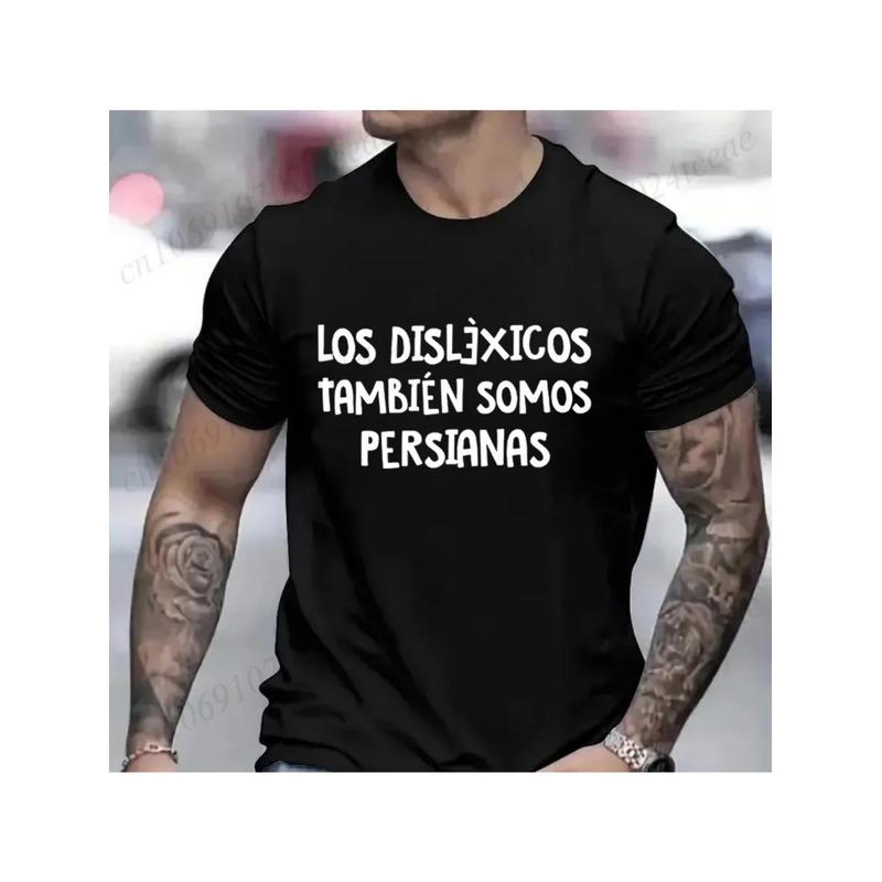 Men's & Women's Spanish Dyslexia Awareness T-Shirt - "Los Dyslexicos Tambien Somos Persas" Funny Suitable for Dyspraxia & Learning Disability