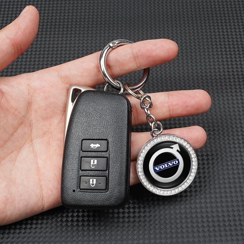 Car Logo Key Chain Pendant Keyring Metal Keychain For Volvo ES90 EC40 EX40 EM90 XC90 V90 V60 XC60 V40 S80 S60 S90 C40 XC40 V70 X