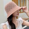Female Spring Sun Protection Hollow Hat Summer Breathable Sun Shield Hat Versatile Fisherman Hat Bucket Hat