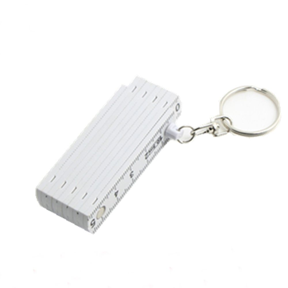 50cm Plastic Folding Key Finder Fold Measure Carpenter Measuring Tool Key Chains Key Ring