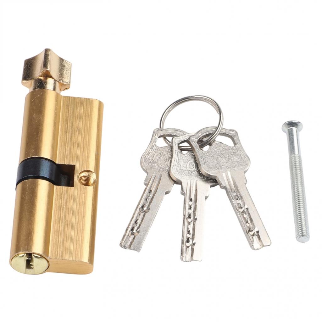 3 Keys Supplied Indoor Door Lock Wooden Door Lock Lock Cylinder 6-Pin Cylinders