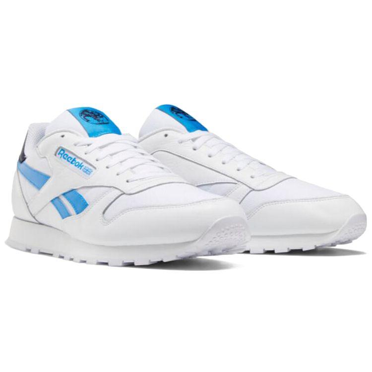 Reebok Classic Leather White Horizon Blue Unisex Sneakers Vector-Navy FX2284
