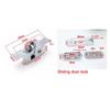 Invisible/Mortise Lock Pull Gate Hook Lock Alloy Lock For Framed Glass Door Strong Durable Hardware