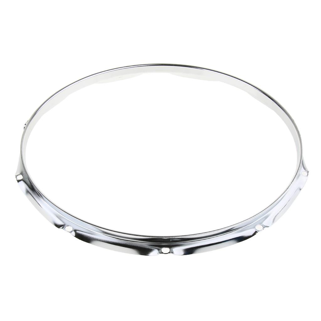 1 Pair Iron Snare Drum Hoop Ring Rim 10 Holes