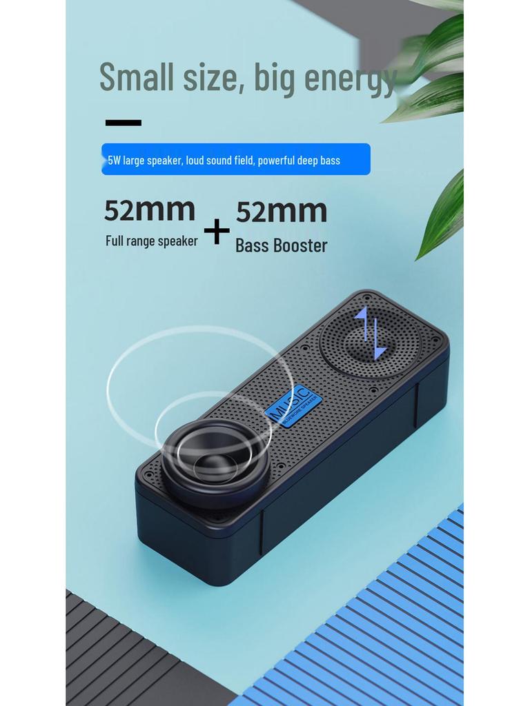 Portable Wireless Mini Bluetooth Speaker with Radio