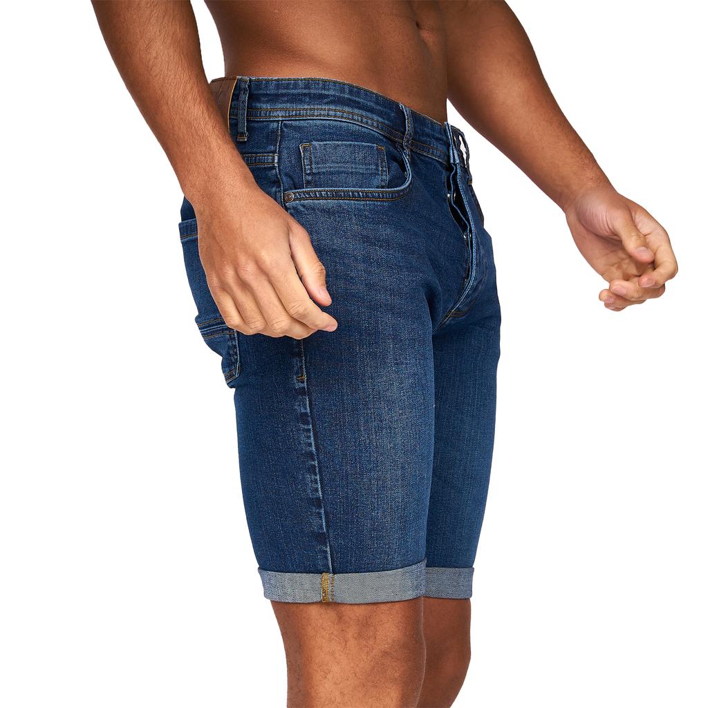 Crosshatch Mens Tadcaster Denim Shorts