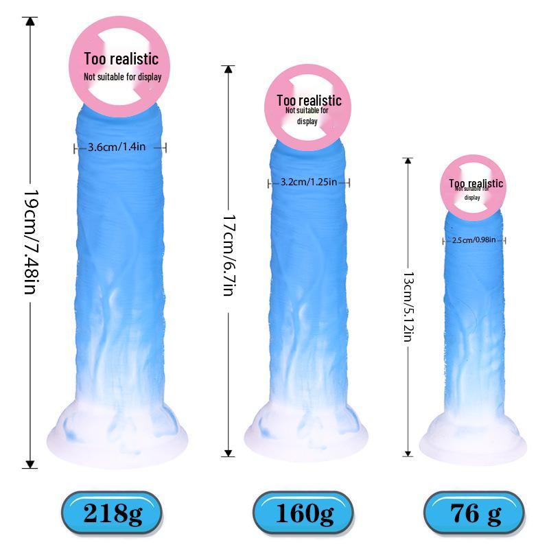 Piccolo Dildo Morbido in Silicone Senza Uovo per Donne - Giocattolo Sessuale Adulto Non Elastico per Masturbazione Piacevole