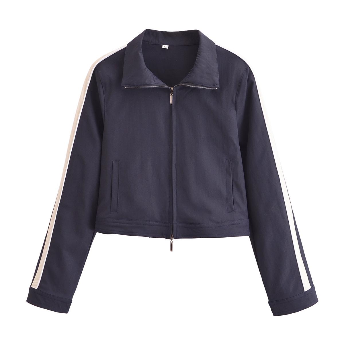 

ZA Женский комплект из полосатой куртки и прямых брюк L