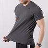 Adidas Running Short Sleeve T-Shirt Men Tops Iron-Grey Black EI6386