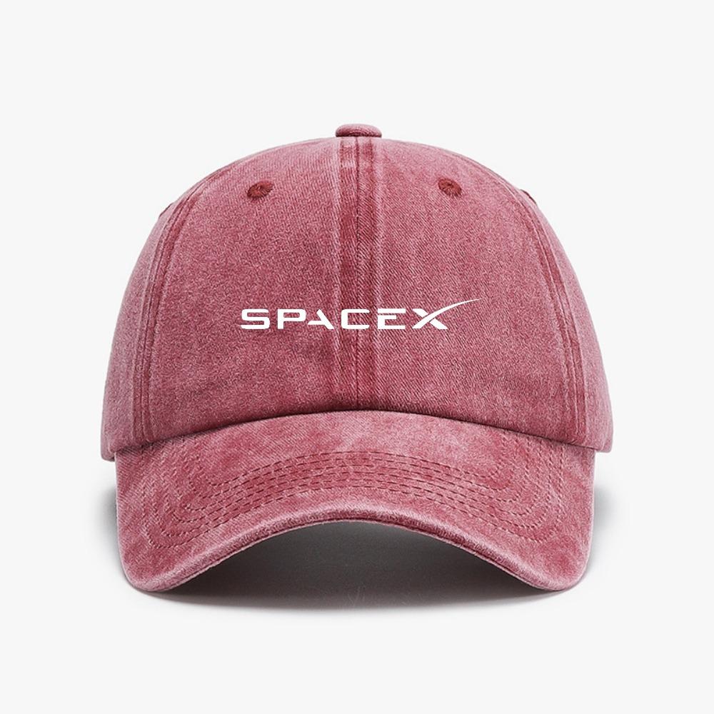 Fashion SpaceX Baseball Cap for Unisex Women Space X Distressed Washed Hat Headwear Outdoor Casual Adjustable Sun Hats