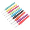 9 Uncinetti 2mm-6mm Ergonomici Manico Morbido in TPR Uncinetti in Alluminio Aghi per Mani Artritiche