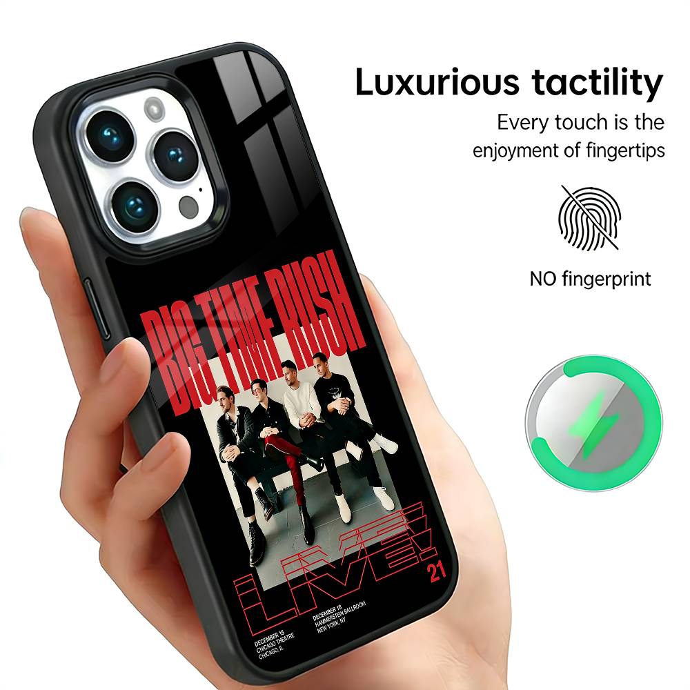 

Music B-Big T-Time R-Rush Phone Case For iPhone17,16,15,14,13,12,11 Plus,Pro Max, New Magnetic Wireless Charging iPhone12PROMAX