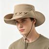 New men's and women's big edge bucket hat anti-ultraviolet sunshade cowboy hat folding sunscreen hat anti-splashing mountaineering hat