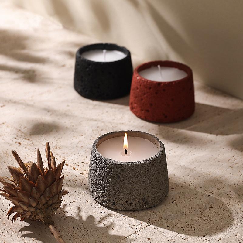 Severský cementový pohár vonná svíčka do interiéru domácí dekorace řemesla vonná svíčka ručně vyráběná