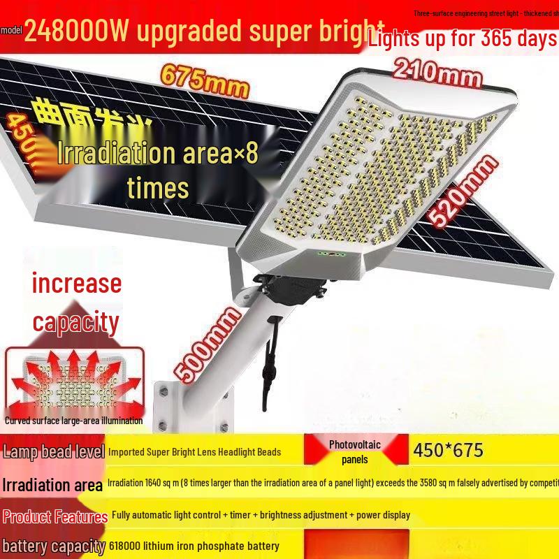 Nufeng Three-Sided Solar Outdoor Light