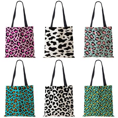 Leopardenkorn bedruckte Handtasche Schultertasche Damen große Tragetasche Damen Casual Freizeit Shopping Handtasche Outdoor