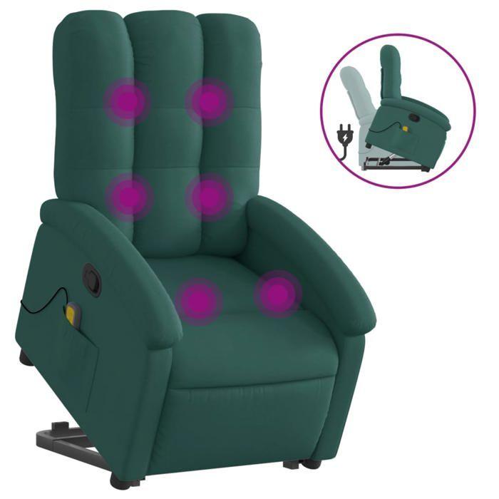 VidaXL Reclining Massage Armchair, Relaxation Chair with Adjustable Backrest and Footrest, Salon Seat, Modern, 3204110