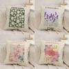 Pillow Case Flower Market Home Dorm Chair Back Short Plush Double-Sided Printing Office Nap Time Cushion Cover