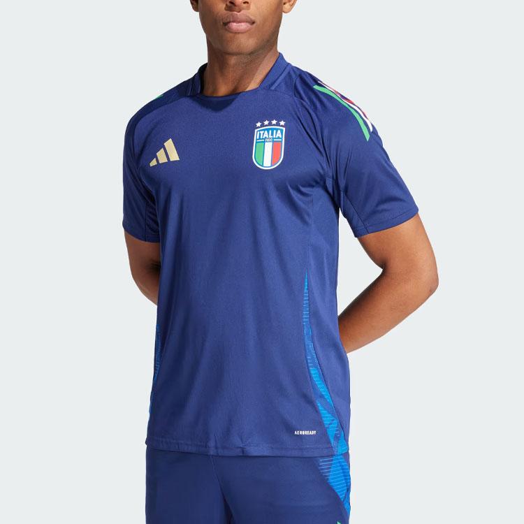 Adidas Italy Tiro 24 Competition Training Jersey Men Tops Midnight-Blue IQ2174