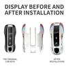New Car Remote  Key Cover Case Shell Holder Protector Accessory For Porsche Cayenne Panamera Macan Cayman 718 911 Taycan Sticker