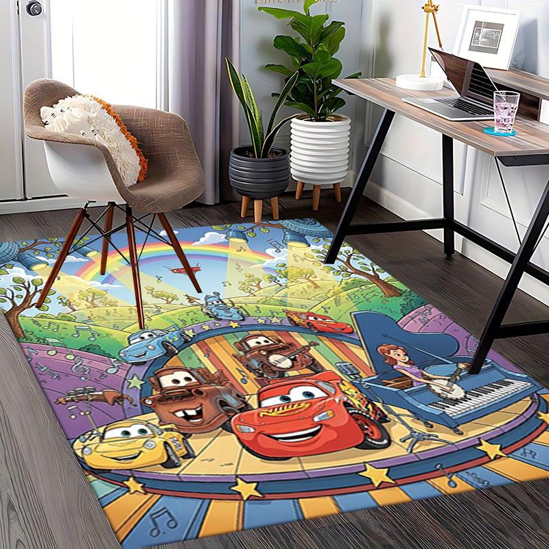 1pc Mcqueens Adventure Carpet Rug for Bedroom Living Room Decor Sofa Home Game Area Rug Non-slip Floor Mat. D0730048