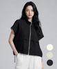 Kim Young Joo Golf Summer Linen Blend Zip-Up Women'S Short Sleeve Golf Anorak Kqmljp07
