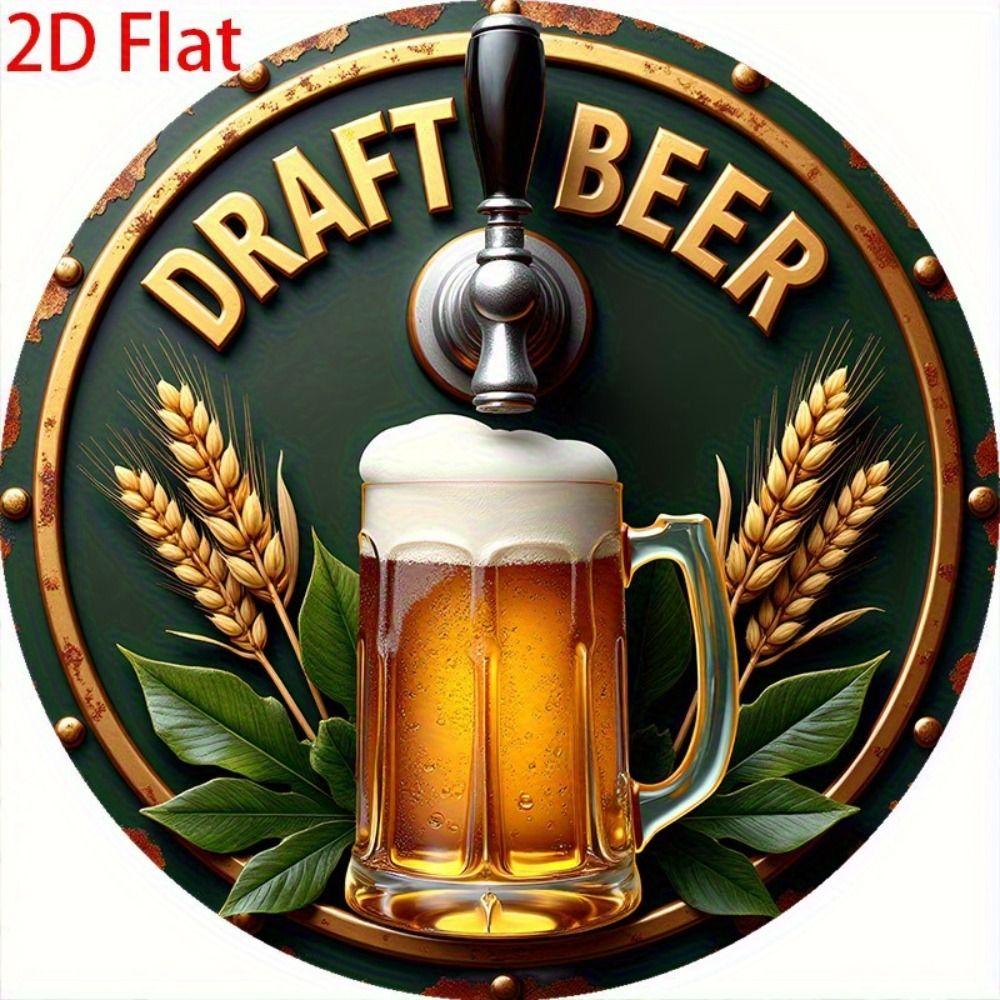 

2D Плоское Подвесное Металлическое Украшение, Расписанная Вручную Настенная Табличка