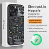 Coole Circuitplaat Populaire Telefoonhoes Voor iPhone 16 15 14 13 12 11 Plus Pro Max High-end Luxe Magsafe Schapenvacht