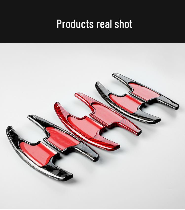 T-Carbon Carbon Fiber Shift Paddles for Honda Fit Vezel - Extended Steering Wheel Mod.