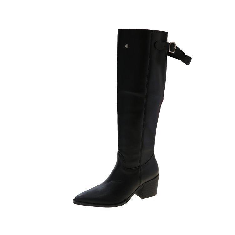 Pointed boots women's autumn and winter new retro two-wear western cowboy boots large size high tube stacked knight boots
