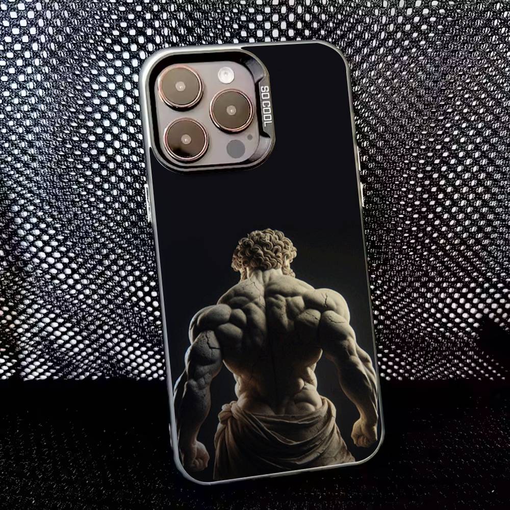 

Gym Fitness Bodybuilding Phone Case For iPhone 16,15,14,13,12,11,8,7,Pro,Max,Plus,Mini,XS,SE Anti Fall Black Matte Hard iPhone16pro