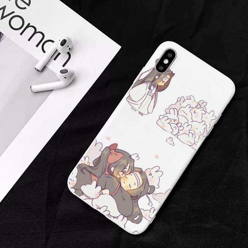 

Anime Grandmaster Mo Dao Zu Shi MDZS Phone Case for iPhone 11 12 13 Mini Pro Xs Max 8 7 6 6S Plus X XR Solid Candy Color Case iphone 7 or 8