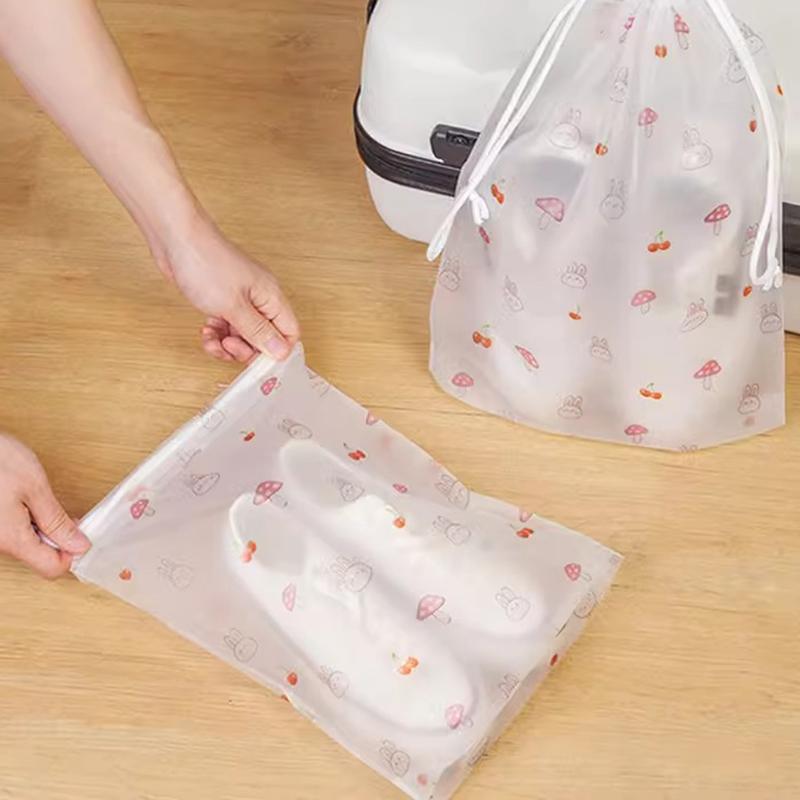 Tragbare Aufbewahrungstasche mit Kordelzug Koffer-Pakettasche Staubdichte Schuhabdeckung Wasserdichte Reise-Aufbewahrungstaschen Unterwäschebeutel