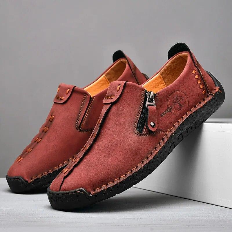 Leather Shoes Casual Sneakers Men Driving Comfortable High Quality Leather Shoes Men Loafers Tooling Shoe Zapatillas Hombre
