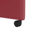 Dining Room Chairs with Casters 2 pcs Burgundy 57 x 66 x 94 cm