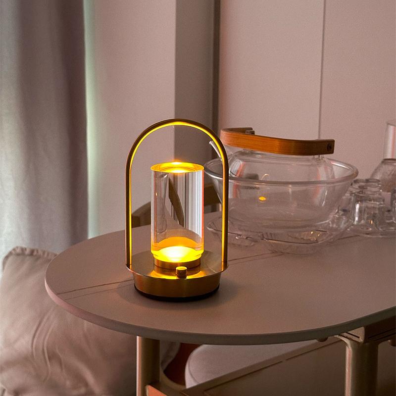 LED Cordless Table Lamp Industrial Style Desk Lamps Outdoor Camping Atmosphere Light Restaurant Creative Beside Night Lights