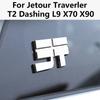 gycsn9 Car logo badge sticker For Jetour T2 Traverler Dashing L9 X70 X90 Engine Hood Decoration Body Sticker