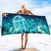 Jellyfish Printed Soft Beach Towels Super Absorbent, Quick Dry Decorative Pool Towels Lightweight Compact Beach Accessories