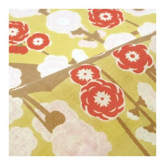 Sen no Anbo Tenugui "Shidare Ume Spring Colors" Hand-dyed 100% Cotton Tokuoka Made in Japan 35cm x 100cm