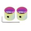 1Pcs2Pcs Metal Dome Knobs Electric Bass Guitar Knobs Volume Tone Control Knobs With Wrench Bronzebkcrgdblack Nickel