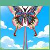 Butterfly Kite With Glass Fiber Frame For Outdoor Flying Kids And Adults