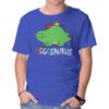 Unisex Crew Neck T-Shirt Legosaurus Graphic Short Sleeve Casual Tee