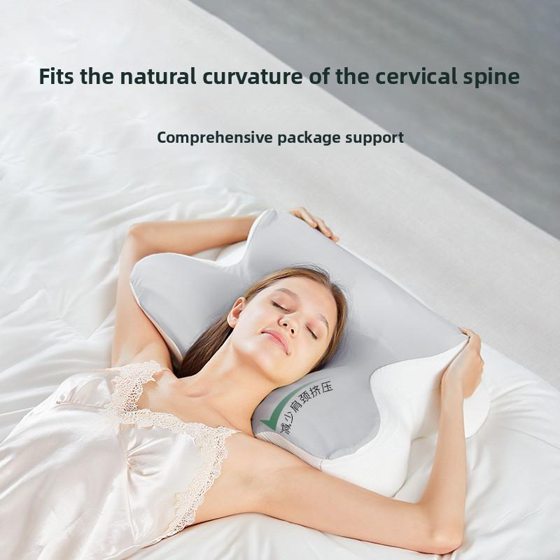 1pcs Butterfly-Shaped Memory Foam Pillow Slow Rebound Neck Support Pillow Ergonomic Cervical Pillow for Sleep