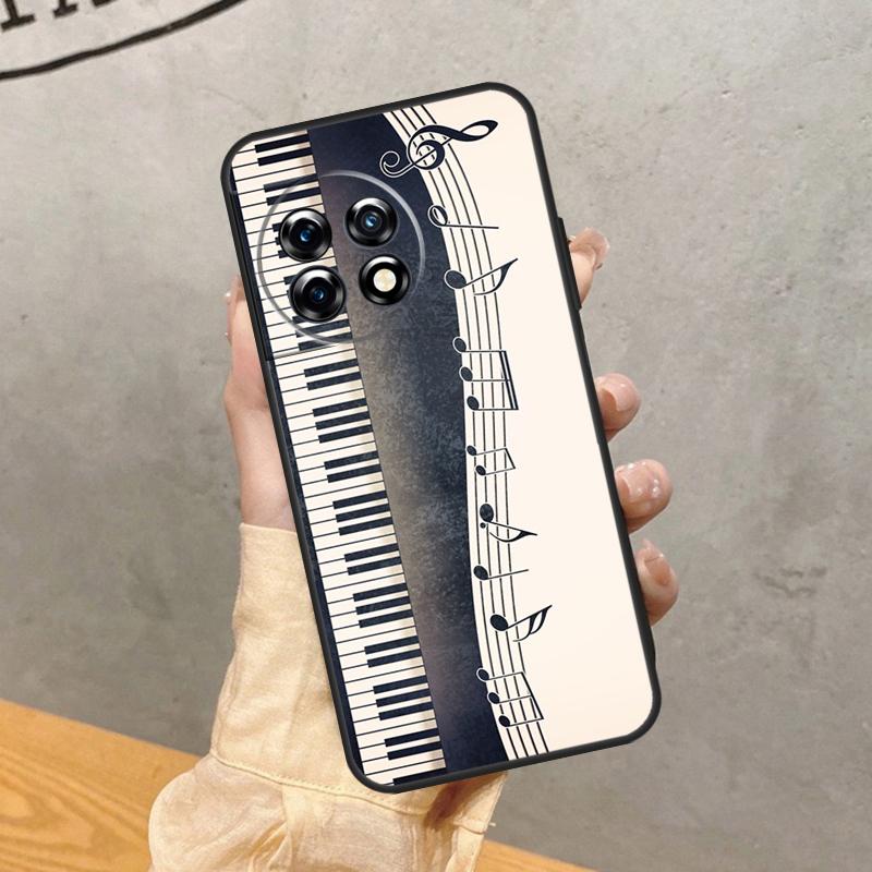 

Music Piano Elegant Case For OnePlus 15R 15 13R 13 13T 12 12R 11 10 10R 10T 8T Nord CE 5 2 3 4 Lite N20 N30 Cover OnePlus 10R