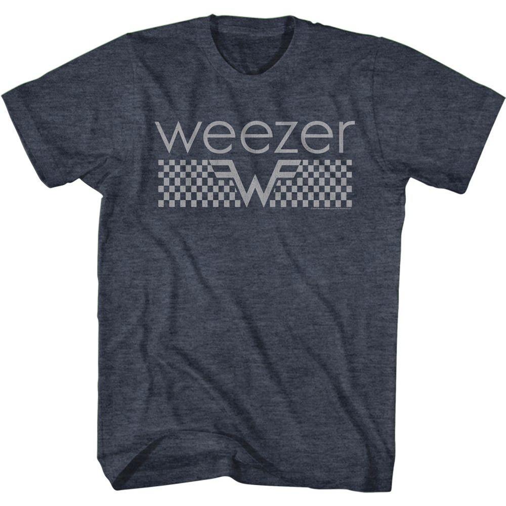 Weezer Checkered Alternative Rock Music Band Shirt